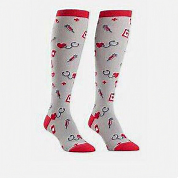 Sock It To‎ Me, Knee High Funky Socks: Careers and Hobbies NURSE - Picture 1 of 4